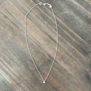 Gorjana Triangle Charm Adjustable Necklace (Silver)